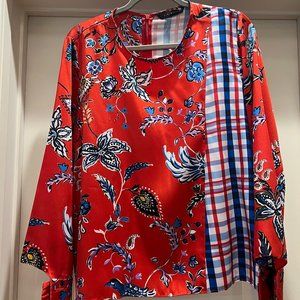 Floral & Gingham Style ZARA Top